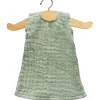 Grünes Minikane-Kleid für Amigas-Puppen