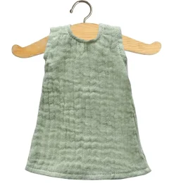 Grünes Minikane-Kleid für Amigas-Puppen