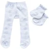 Heless Strumpfhosen und Socken weiß mit Eiskristall für Gordi-Puppen