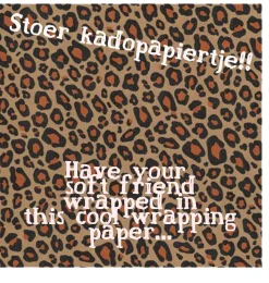 Leoparden-Geschenkpapier aus Kraftpapier
