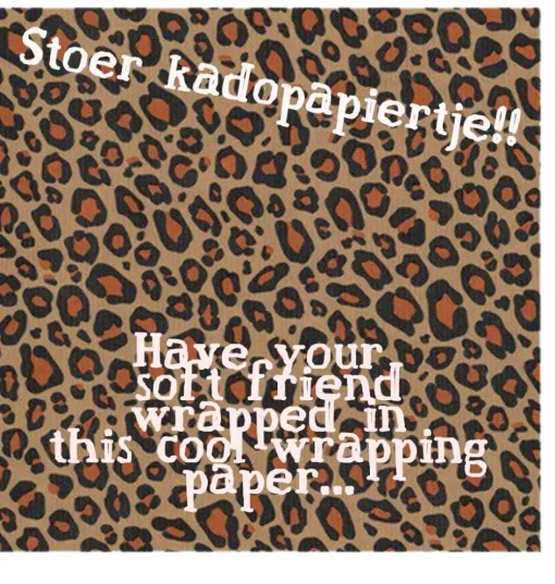 Leoparden-Geschenkpapier aus Kraftpapier