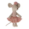 Maileg Ballerina-Maus kleine Schwester / rosa