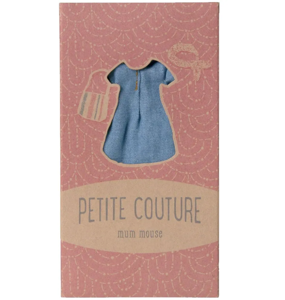 Maileg Bekleidungsset Mutter Maus / Jeanskleid + Tasche + Stirnband