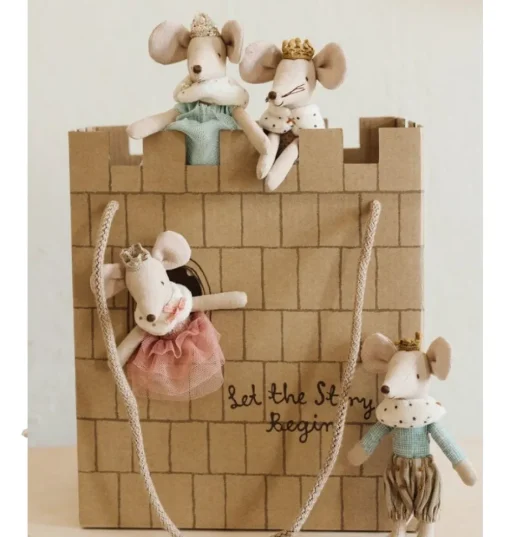Maileg Karton-Schlosstasche mint