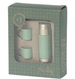 Maileg Thermoskanne und Tassen / Minze