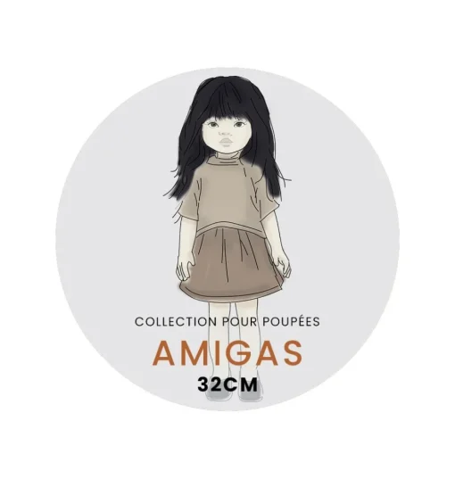 Minikane Amigas Baumwollpuppenkleid Nausicaa