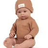 Minikane Bambinis – Ensemble mit langen Ärmeln, Andréa et bonnet und nid d'abeille pétale