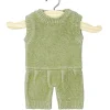 Minikane Barboteuse Orlando und tricot vert sauge für Gordi-Puppen