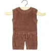 Minikane Barboteuse Orlando und Karamel Chiné-Trikot für Gordi-Puppen