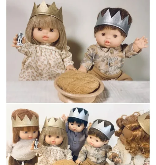 Minikane goldene Krone für Gordi-Puppen