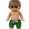 Minikane-Badeanzug Vito vert für Gordi-Puppen