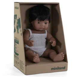 Miniland Puppe Junge Hispanic 38 cm