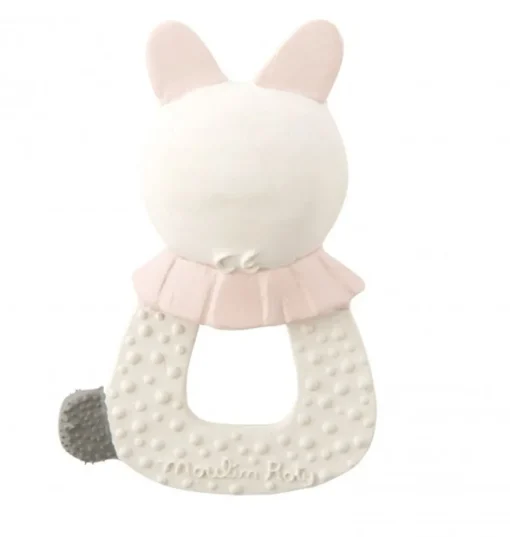 Moulin Roty Beißring Hase aus der Après la Plue-Kollektion