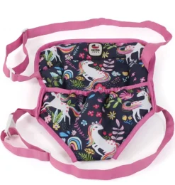 Puppentrage mit Einhorn-Aufdruck