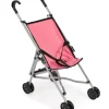 Puppenwagen Buggy pink / schwarz für unter anderem die Gordi Puppen von Paola Reina