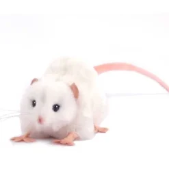 Ratte Stofftier weiß Hansa 12 cm